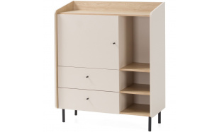Komoda s 1 dvířky a 2 zásuvkami ALEX