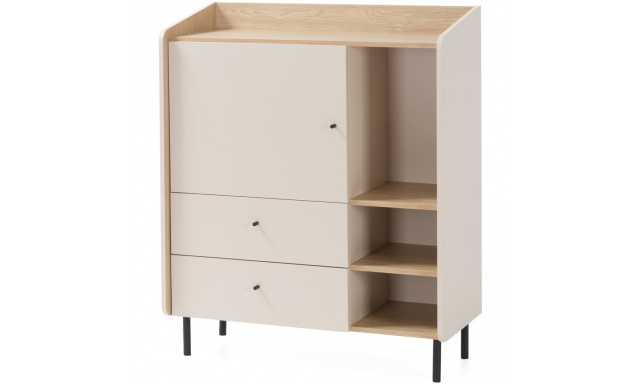 Komoda s 1 dvířky a 2 zásuvkami ALEX