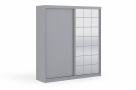 Moderní šatní skřín Cinema 200cm, šedá 