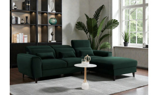 Kvalitní rohová sedačka Moritz, zelená