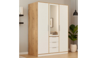 Šatní skříň se 3 dveřmi a 3 zásuvkami LIVO