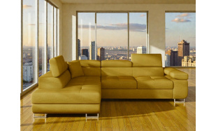 Kvalitní rohová sedačka Bergen, žlutá