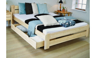 Postel z masivu Adina 160x200cm, borovice (přírodní)