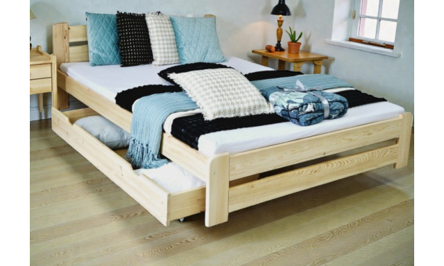 Postel z masivu Adina 160x200cm, borovice (přírodní)