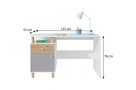 Psací stůl FIGO s 1 dvířky a 1 zásuvkou