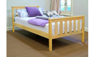 Postel z masivu Siena 90x200cm, borovice (přírodní)