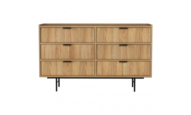 Komoda EVRON se 6 zásuvkami