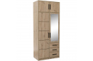 Šatní skříň s dveřmi, horní částí, zrcadlem a 2 dveřmi KAVO
