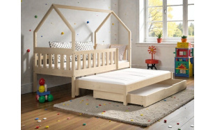 Rozkládací postel Varese 160x80cm, borovice přírodní
