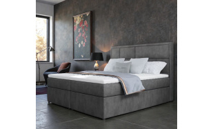 Boxspring postel Betty 180x200cm, šedá