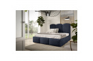 Manželská postel s úložným boxem a rámem BERO (s výběrem rozměru a potahu)