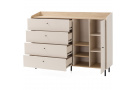 Komoda s 1 dvířky a 4 zásuvkami ALEX