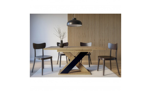 Moderní rozkládací jídelní stůl  XAO 120-160x90cm