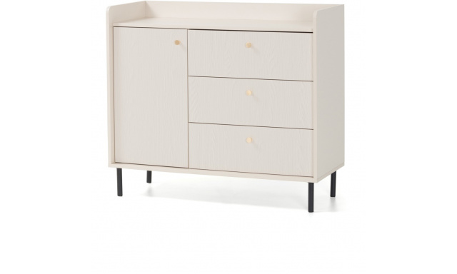 Komoda se 3 zásuvkami a 1 dvířky GLORIA