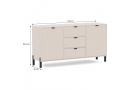 Komoda se 2 dvířky a 3 zásuvkami CORTINA