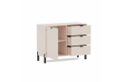 Komoda s 1 dvířky a 3 zásuvkami CORTINA