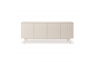 Komoda se 4 dvířky a žebrovanými dvířky SOFT