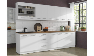 Bílá kuchynská linka Enigma 300cm