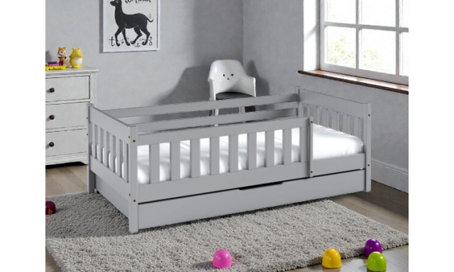 Dětská postel Lenny 190x80cm, borovice šedá