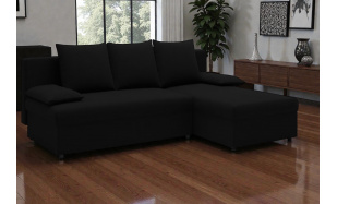 Moderní rohová sedačka Terosa, černá