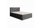 Dvoulůžková postel s úložným prostorem TOPIQ s výběrem velikosti a potahu!
