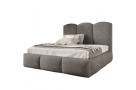 Manželská postel s úložným boxem a rámem BERO (s výběrem rozměru a potahu)