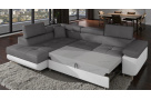 Kvalitní rohová sedačka Bergen, černá/šedá Savana 
