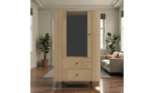 Designová vitrína Ariel 1, dub cremona