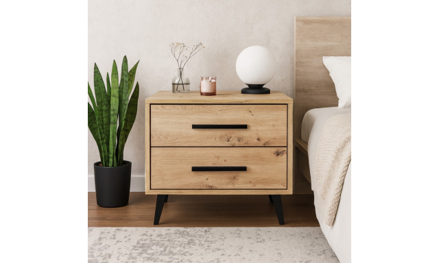 Noční stolek KAVO se 2 zásuvkami
