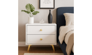 Noční stolek SOLEA se 2 zásuvkami