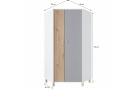 Šatní skříň se 2 dveřmi FIGO