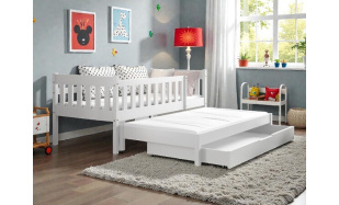 Rozkládací postel Merlin 160x80cm, borovice bílá
