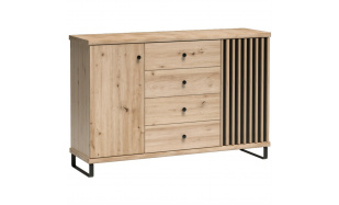 Komoda se 4 zásuvkami a 2 dvířky CAYA