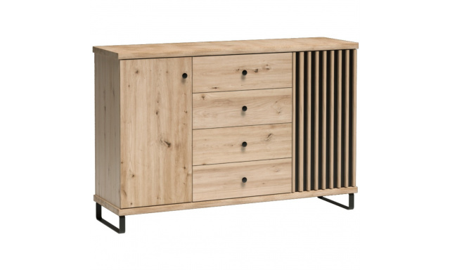 Komoda se 4 zásuvkami a 2 dvířky CAYA