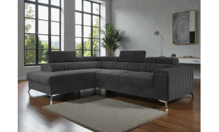 Luxusní rohová sedačka Sotogrande, tmavě šedá 