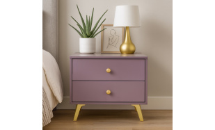 Noční stolek SOLEA LUX se 2 zásuvkami