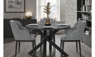 Kulatý jídelní stůl Sandra 110cm, jasan Portland 