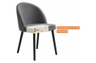 Čalouněná židle LUNA s dřevěnými nohami