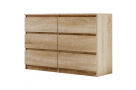 Komoda se šesti zásuvkami LINDA s výběrem dekoru