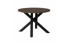 Kulatý jídelní stůl Sandra 110cm, ořech Wisconsin