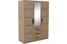 Šatní skříň se zrcadlem a 3 dveřmi KAVO