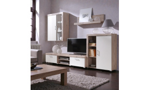 Oblíbená obývací stěna Melanie, dub san marino/krém 