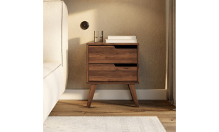 Noční stolek NOREL se 2 zásuvkami