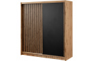 Šatní skříň s posuvnými dveřmi a lamelami LEROY
