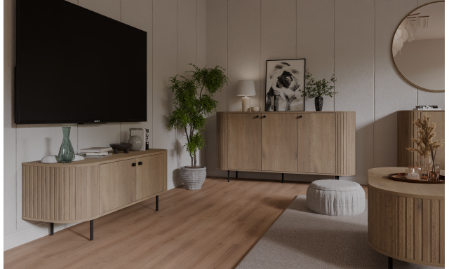 Designový bytový nábytek Ariel F, dub cremona  