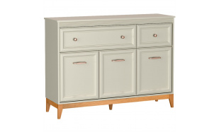 Komoda se 2 zásuvkami a 3 dvířky CHARLOTT