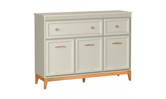 Komoda se 2 zásuvkami a 3 dvířky CHARLOTT