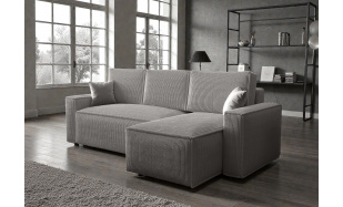 Rohová sedačka Bernie, šedá 