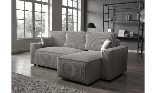 Rohová sedačka Bernie, šedá 