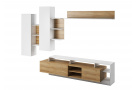 Komoda Viola, bílá/dub grandson
